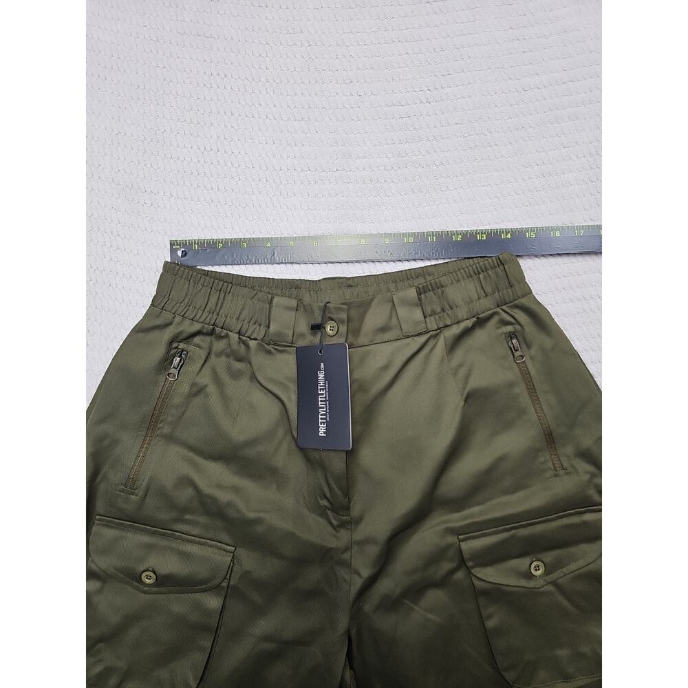 Pretty Little Thing Cargo Pants Womens 14 Cargo Wide Leg Y2K Streetwear - Picture 4 of 9